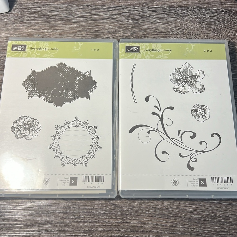 Stamping’ Up!  Everything Eleanor 8 pc Stamp Set.  Never used!